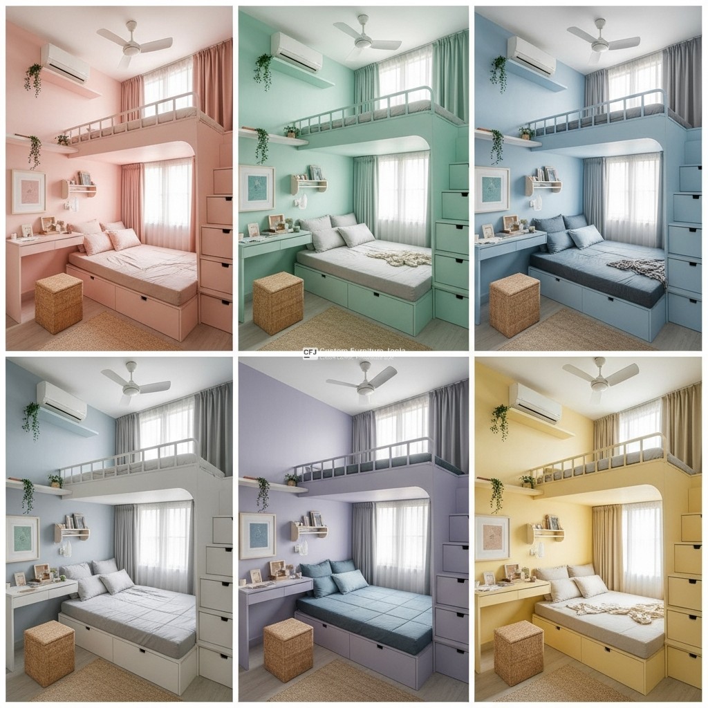 Kamar kost Skandinavia Estetik Pastel